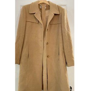Vintage 100% Camel Hair Overcoat Trench